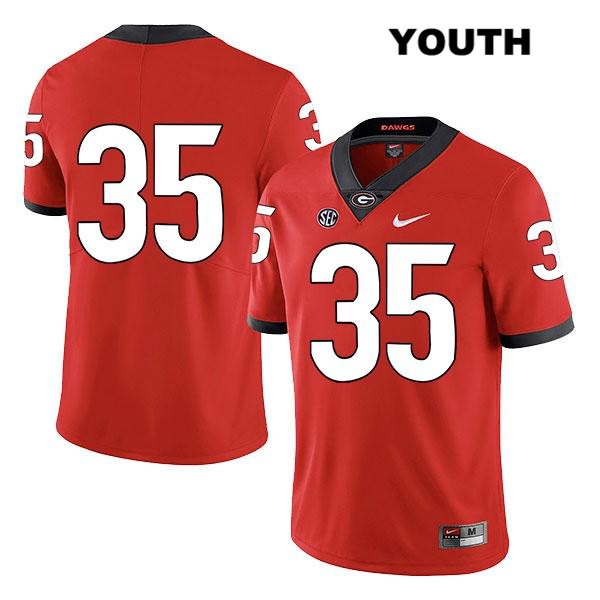 Georgia Bulldogs Youth Brian Herrien #35 NCAA No Name Legend Authentic Red Nike Stitched College Football Jersey RMK7756QP